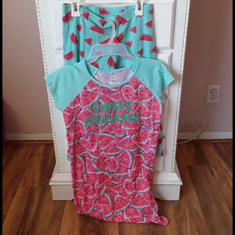 Girls watermelon pajamas